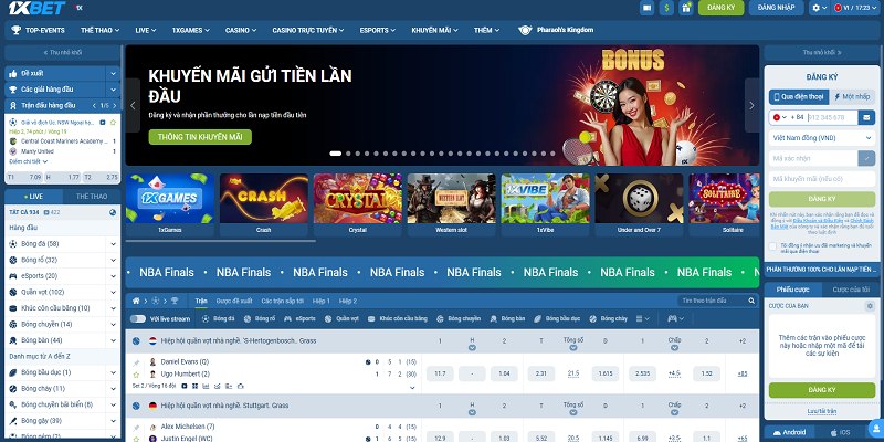 Đăng ký 1XBet :Trải nghiệm thế giới cá cược đỉnh cao