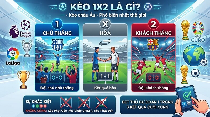 kèo 1x2 là gì