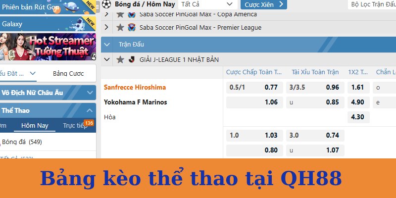 thể thao qh88 xanh chín