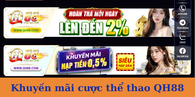 ưu đãi thể thao tại qh88