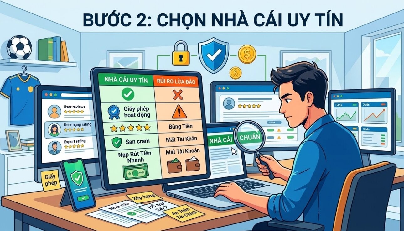 cách đặt cược bóng đá